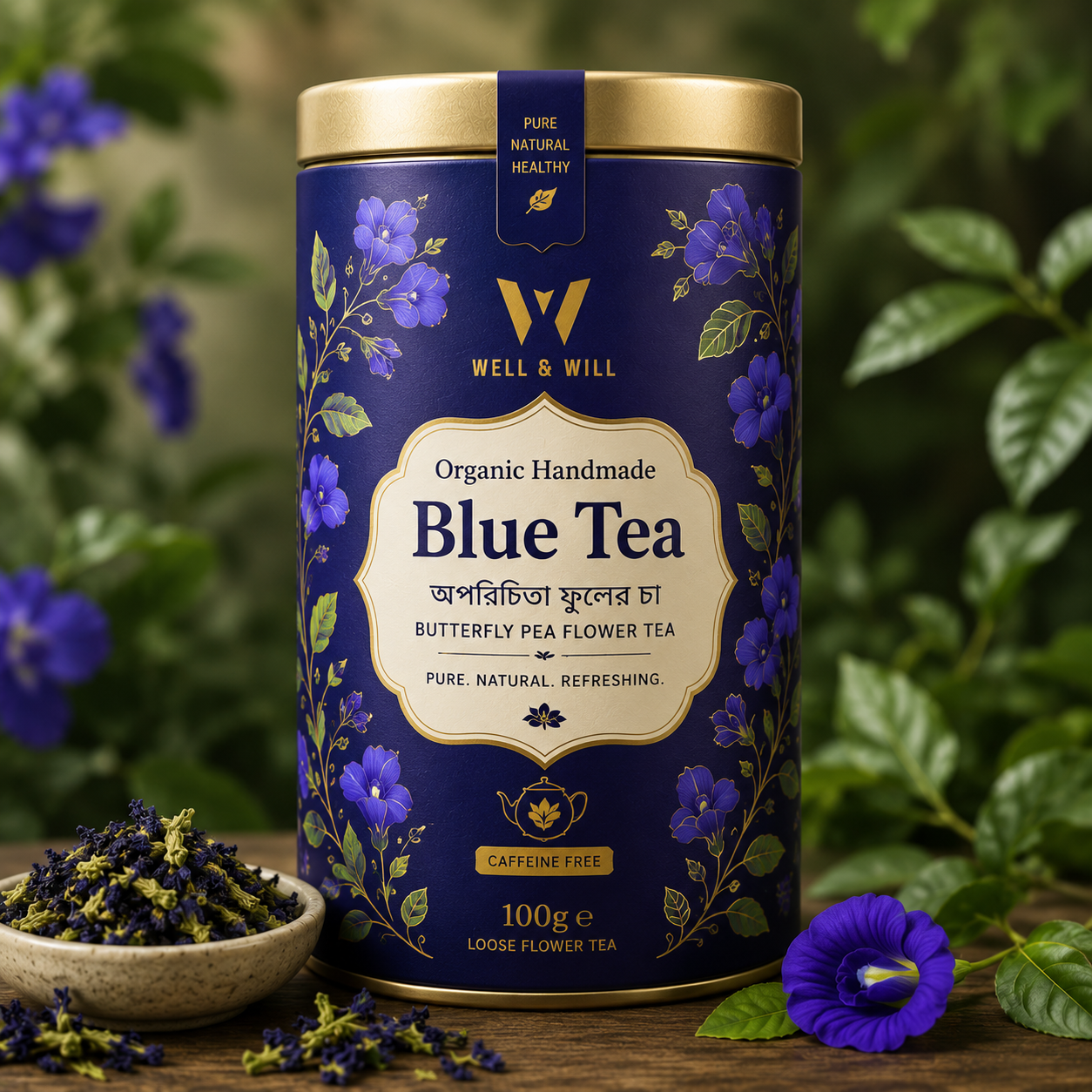 Organic Blue tea 100gm